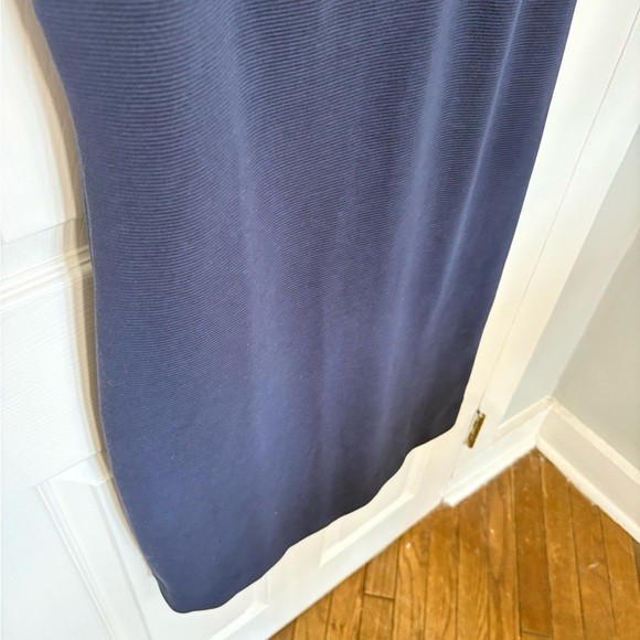 Lilly Pulitzer Tisbury Knit V-Neck Ruffle Sheath Dress | Navy | Size Medium - Picture 7 of 12